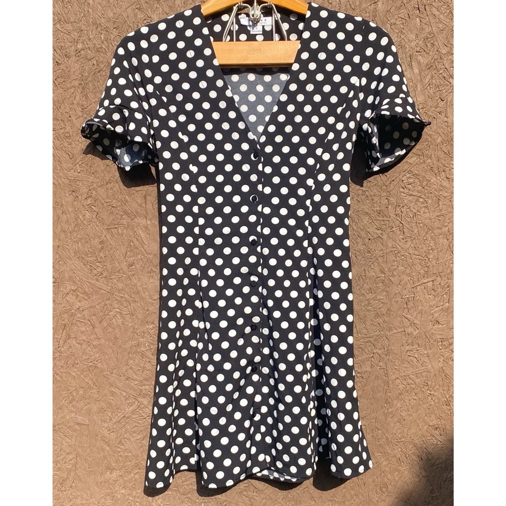Black and White Polka Dot Dress